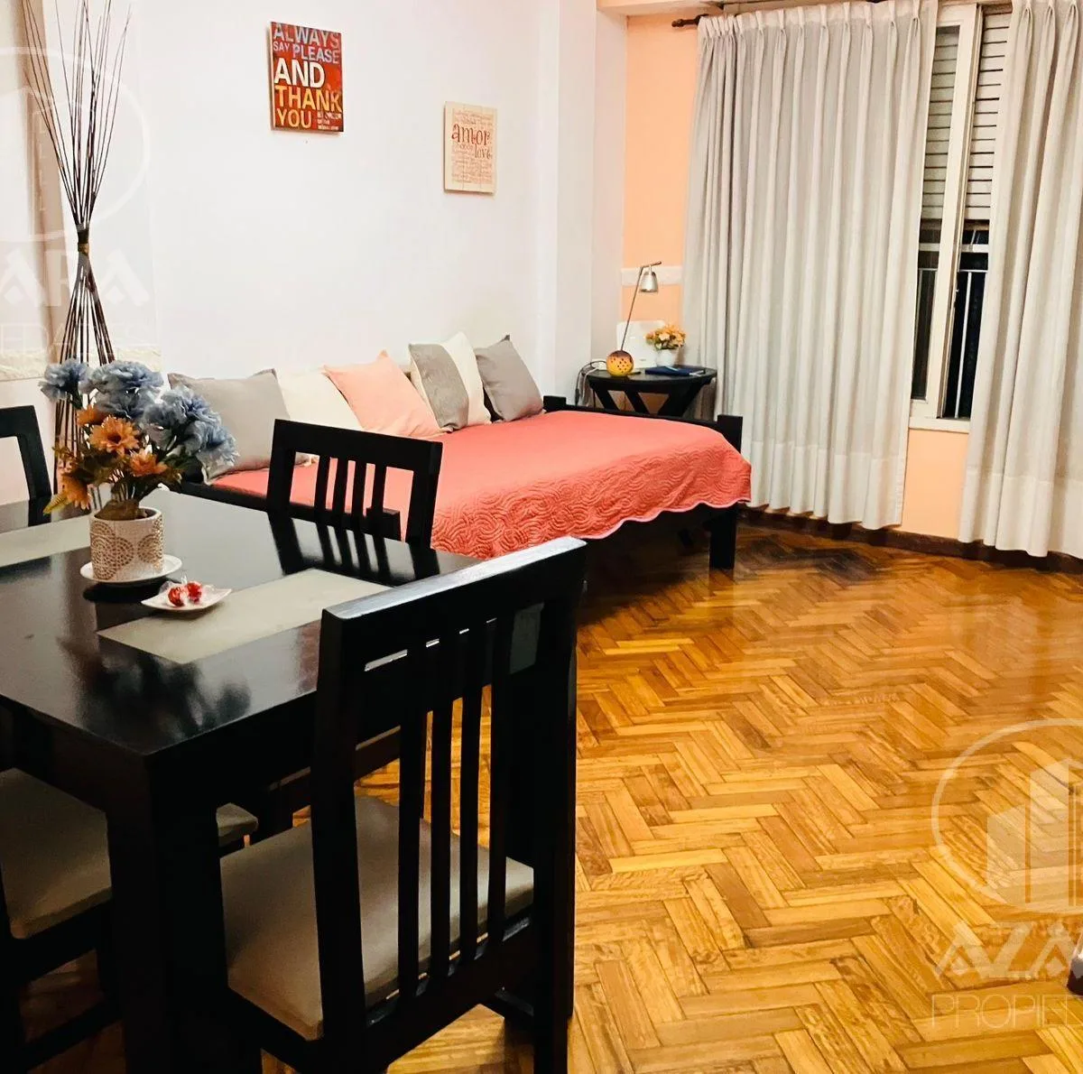 Apartamento de 2 ambientes mobiliado em Martínez