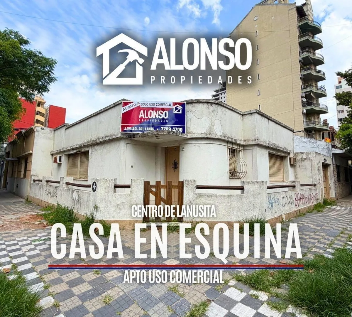Casa em esquina para alugar em Lanús Oeste