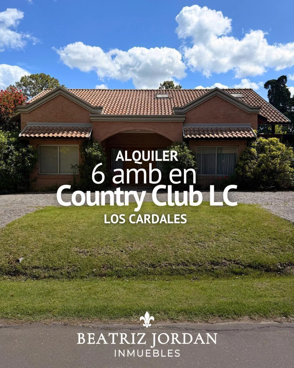 Casa 6 Ambientes en Alquiler, Country Club Los Cardales