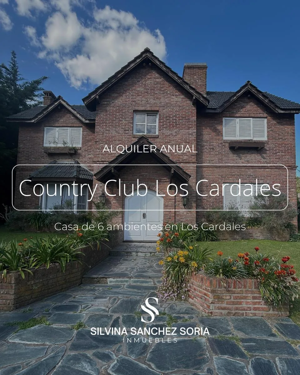 Alquiler Anual Casa 6 Ambientes en Los Cardales Country Club