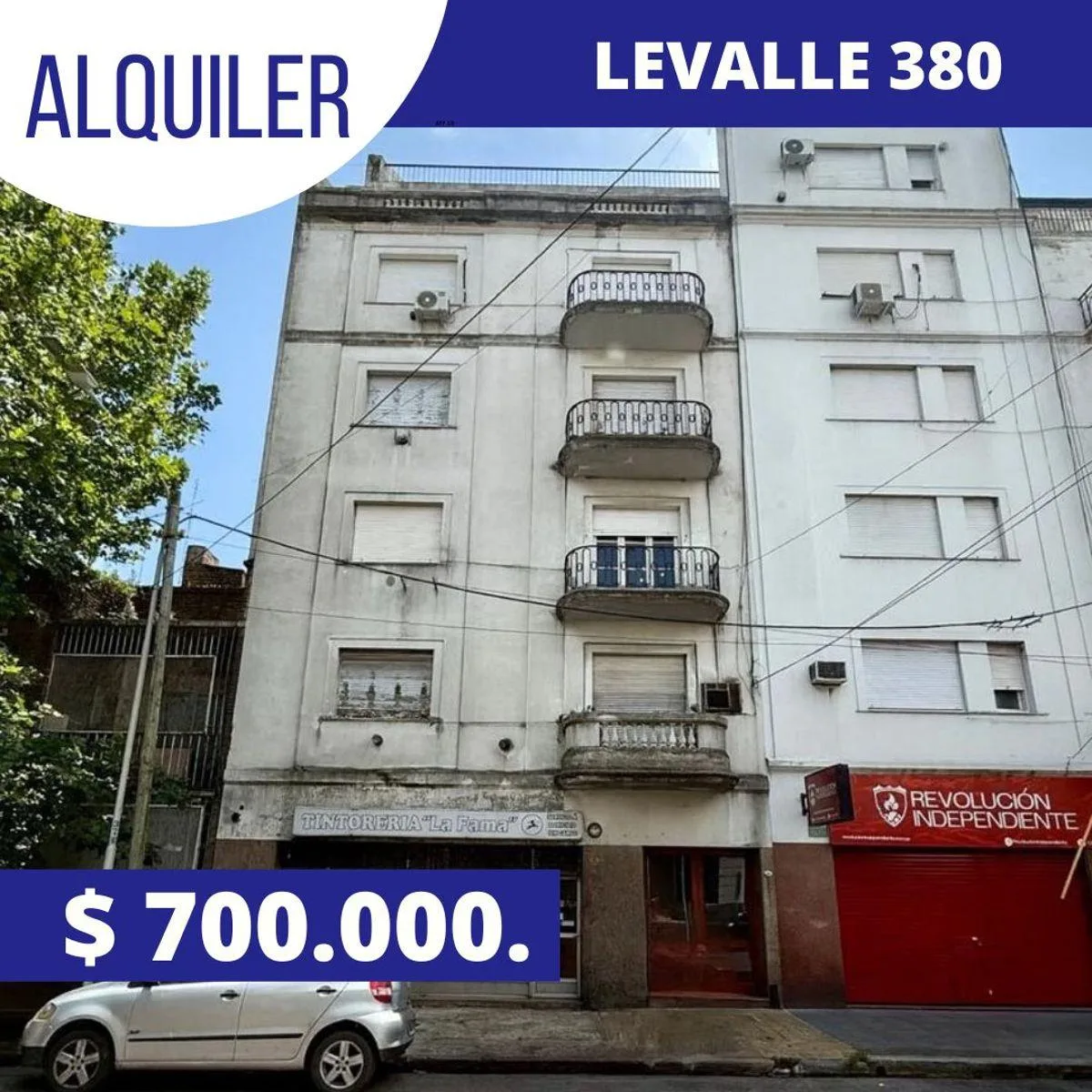 Departamento de 3 ambientes al frente en Avellaneda