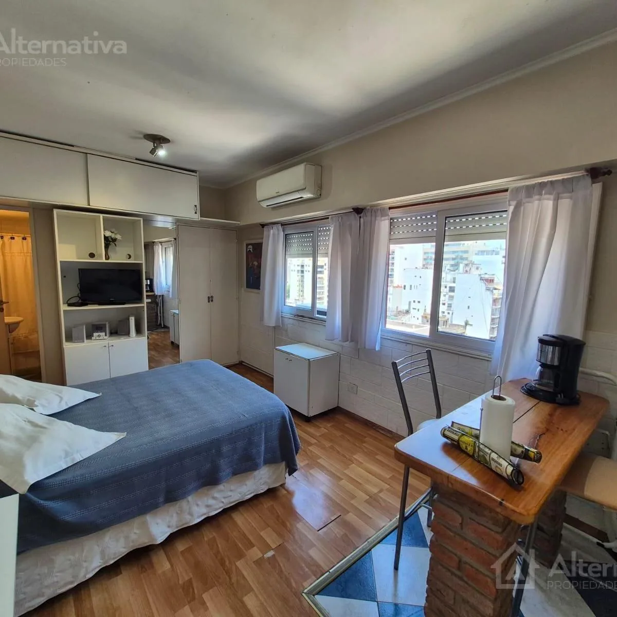 Departamento de 1 ambiente amoblado en Recoleta