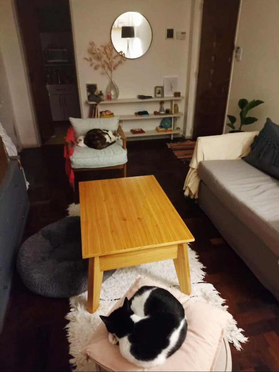 Apartamento de dois ambientes com 1 dormitório e pátio em Vicente López