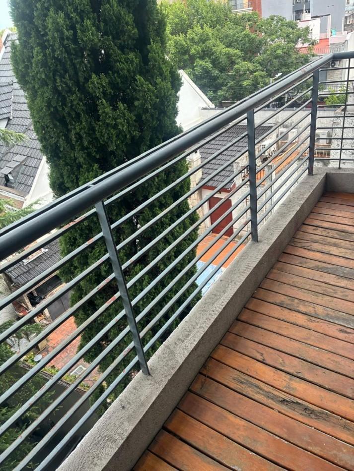 Apartamento de um ambiente com varanda em Villa Devoto