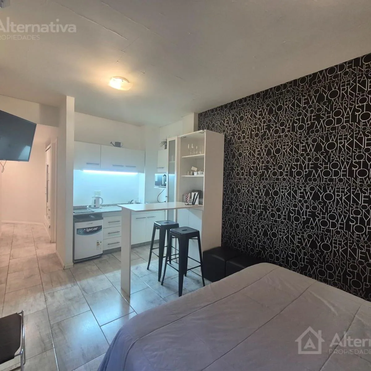 Kitnet mobiliada para estadia temporária em Retiro