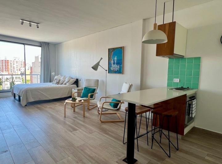 Квартира-студия с мебелью в Colegiales