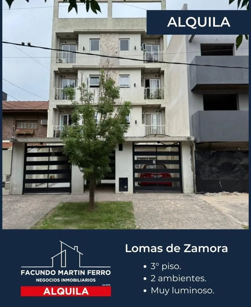 Two-room apartment with north-facing frontage in Lomas de Zamora