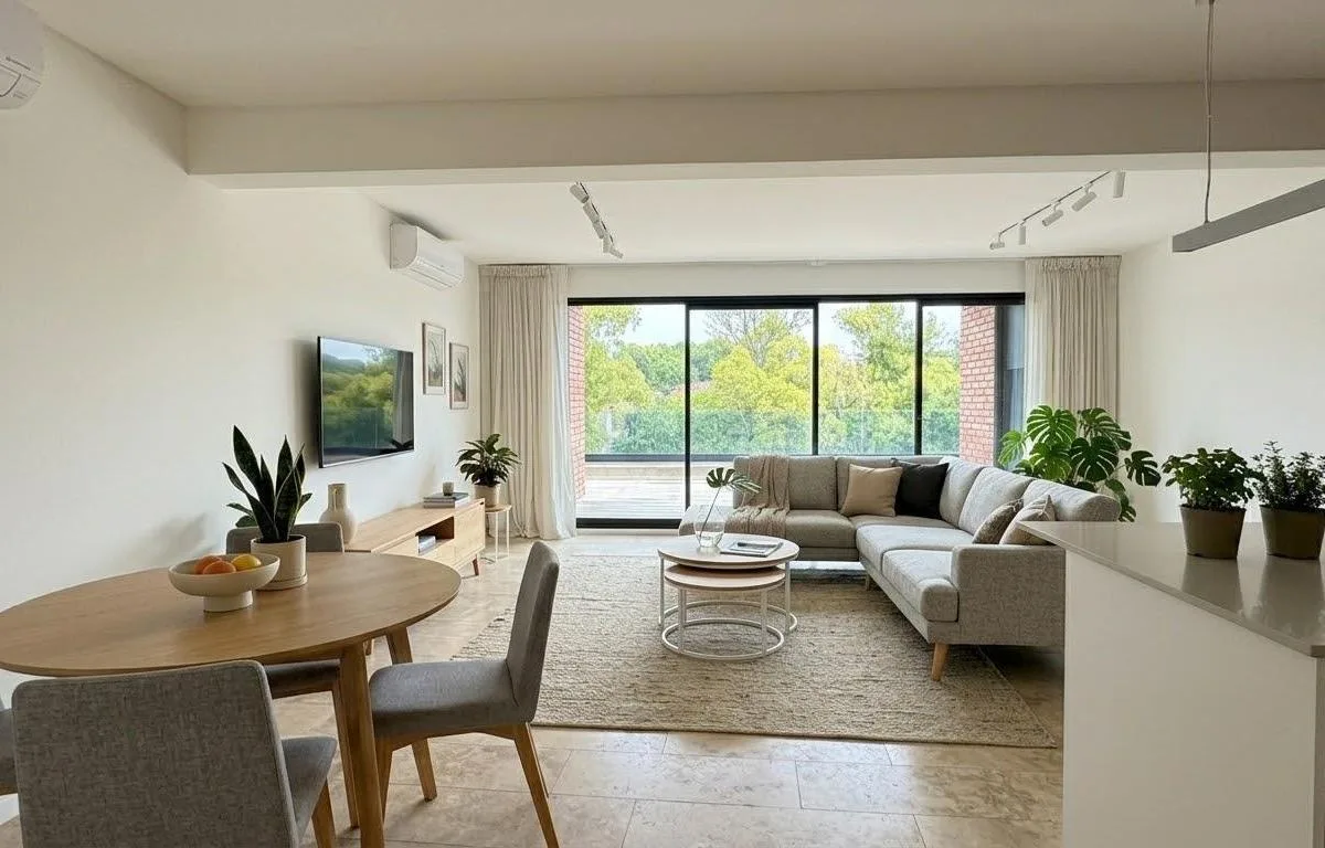 Brand new three-bedroom duplex apartment in Beccar
