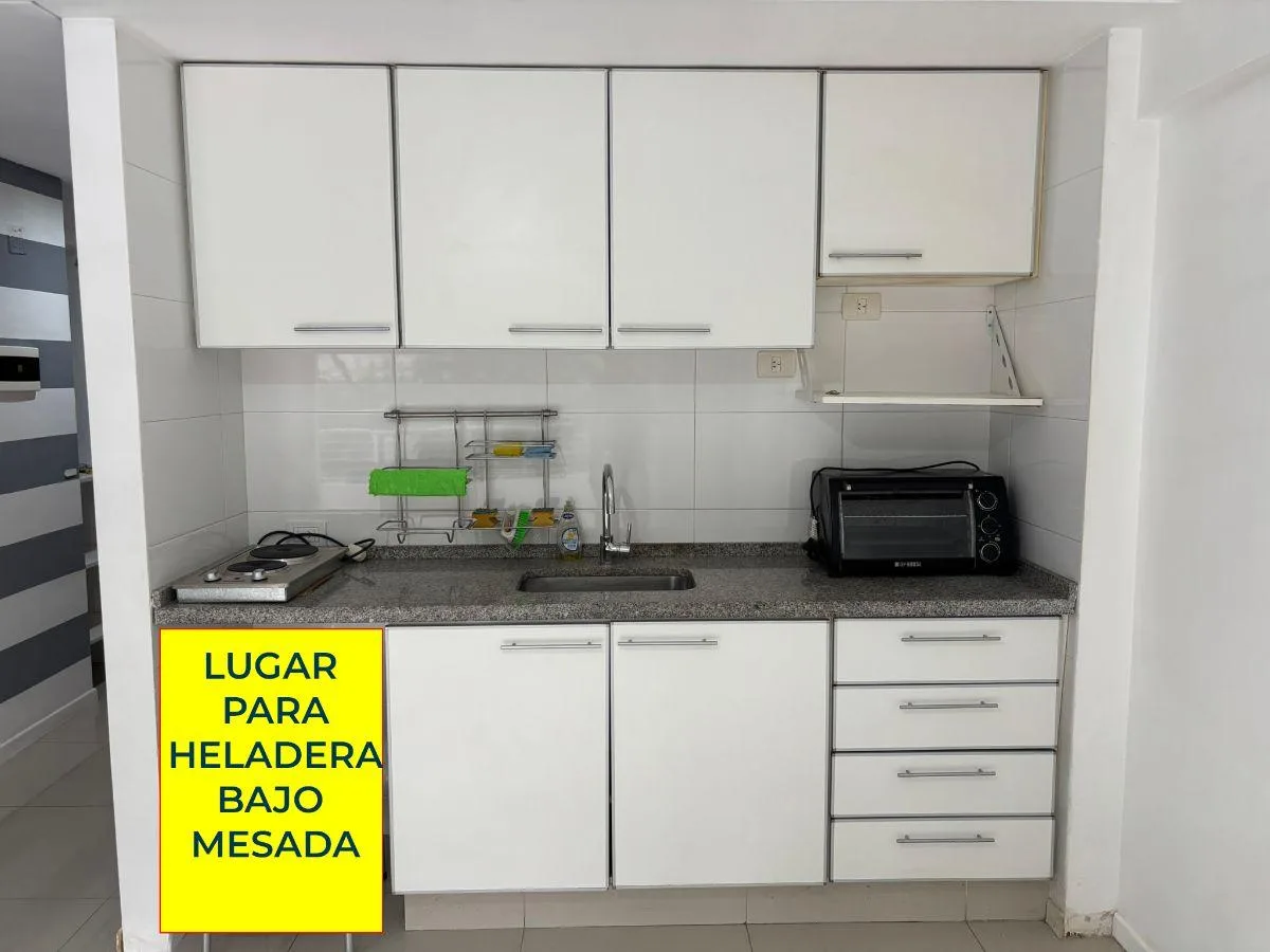 Studio com varanda e amenities