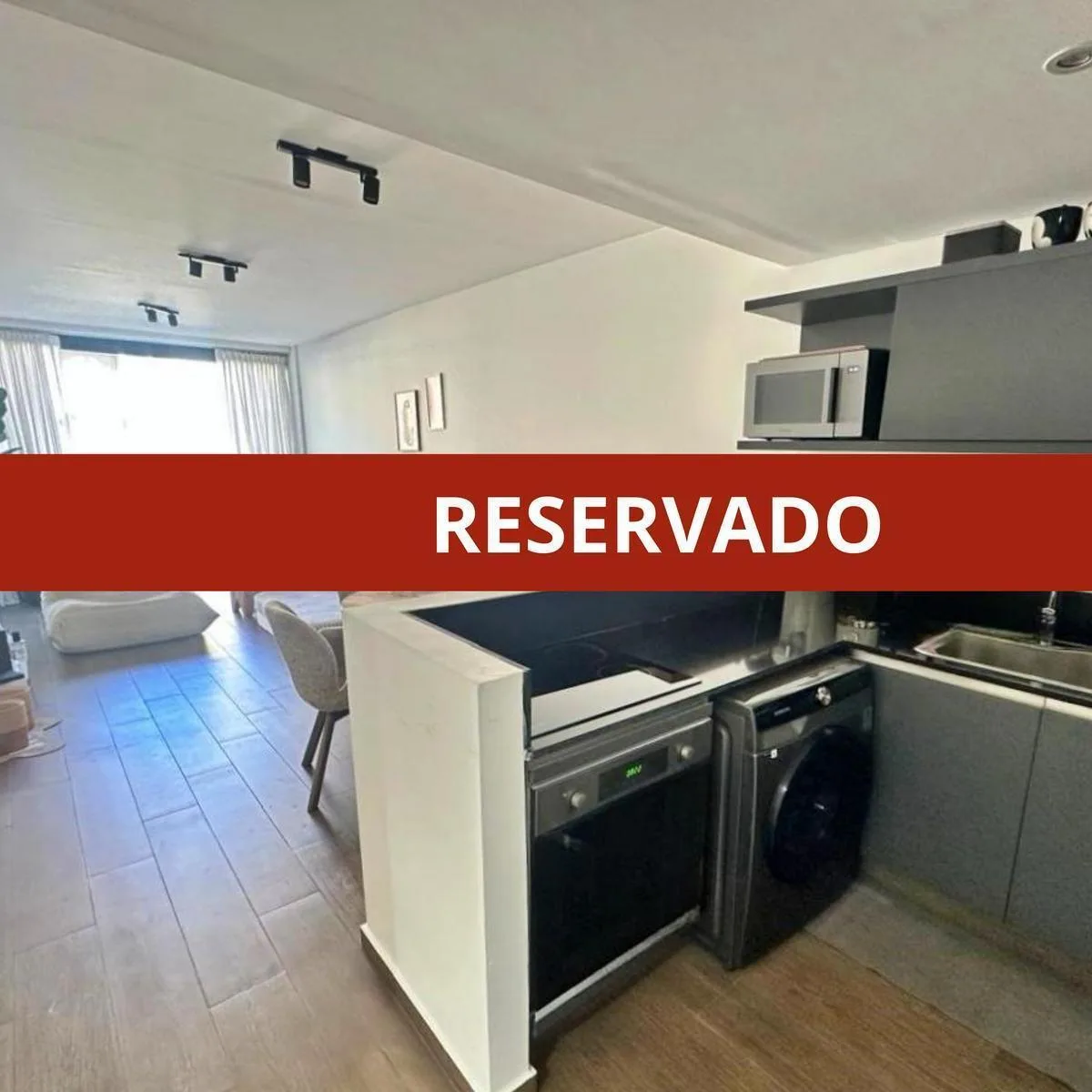 Apartamento de dois ambientes com 1 suíte sem mobília em Puerto Madero