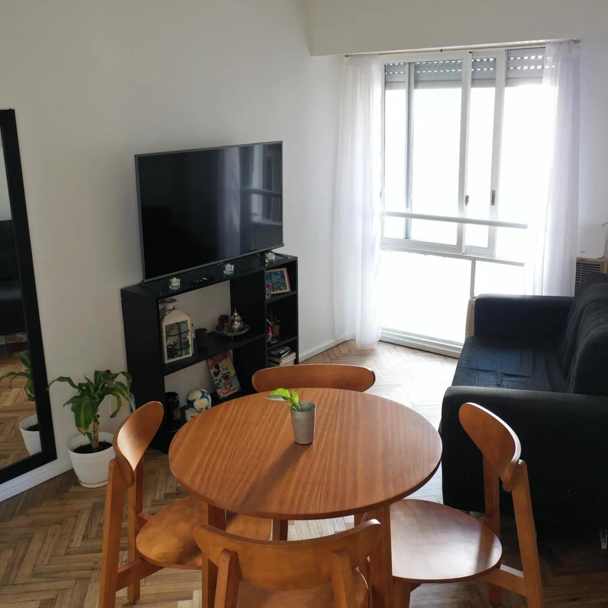 6th floor rear-facing furnished