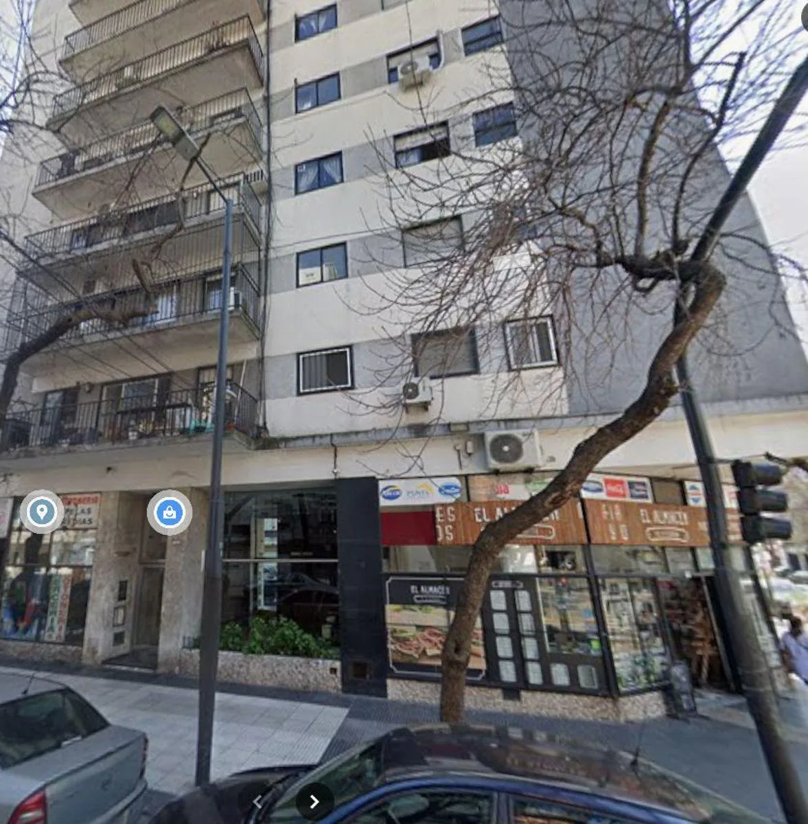 Apartamento de dois ambientes com varanda e vista panorâmica em Chacarita