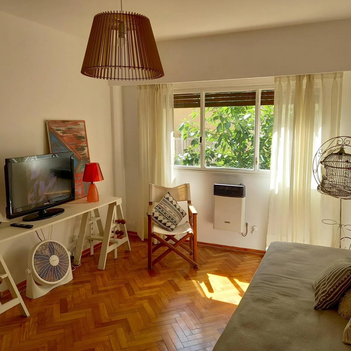 Apartamento de dois ambientes mobiliado em Balvanera
