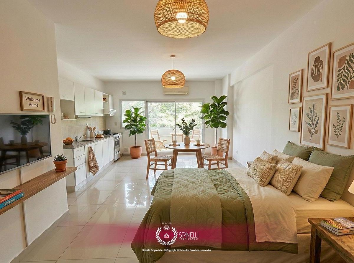 Monoambiente de 39 m² en Flores Norte con balcón al frente