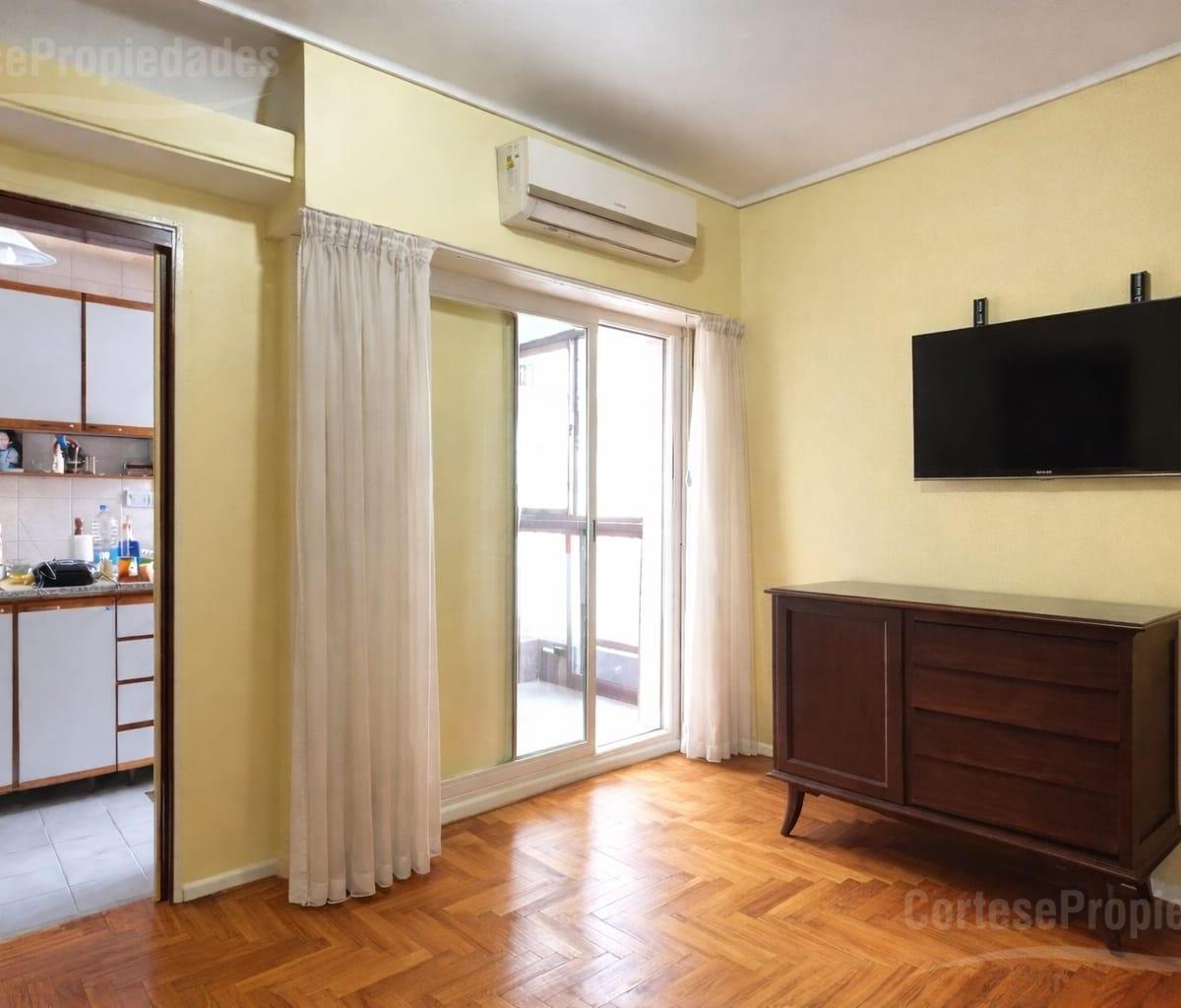 Apartamento de 2 ambientes com 1 quarto em Palermo
