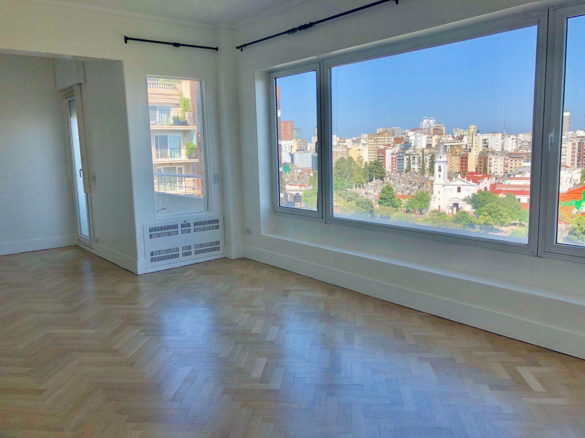 Departamento de 3 dormitorios en Recoleta con balcón terraza perimetral