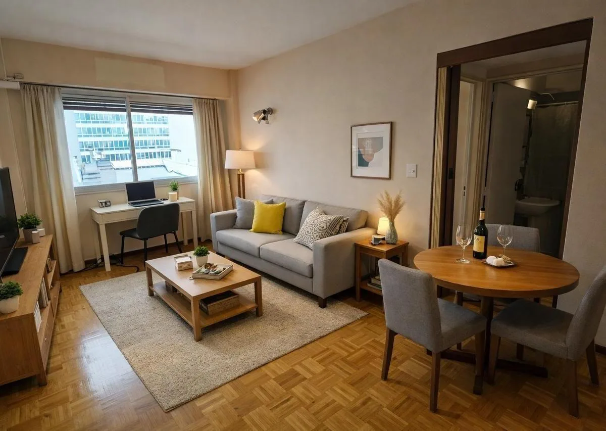 Departamento de 2 ambientes lateral en Retiro