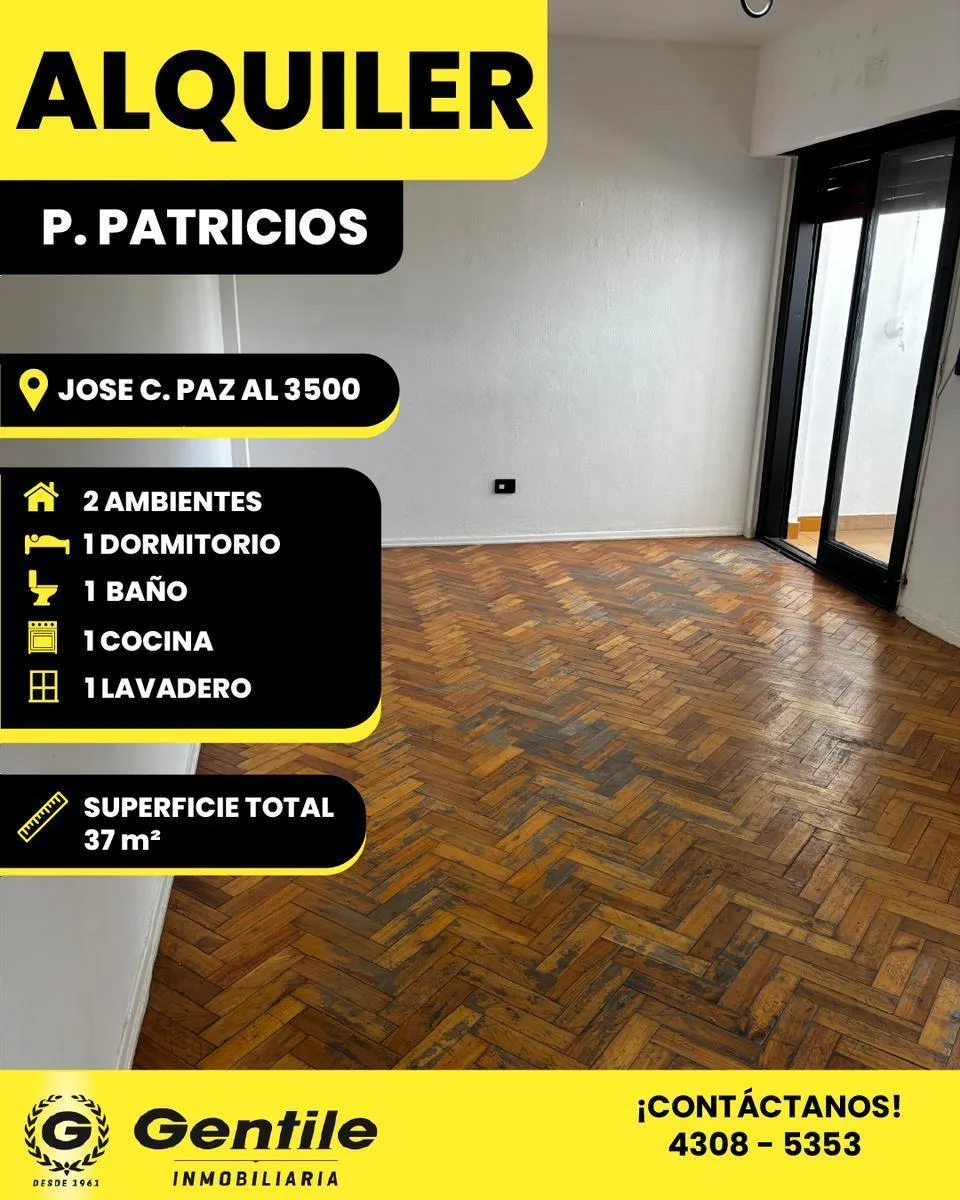 Departamento de 2 ambientes en Parque Patricios