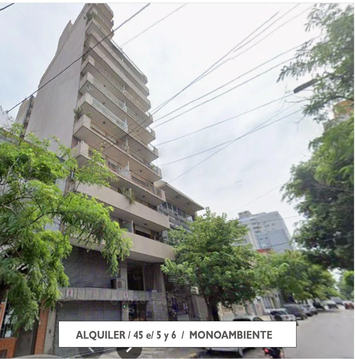 Unfurnished studio apartment in La Plata