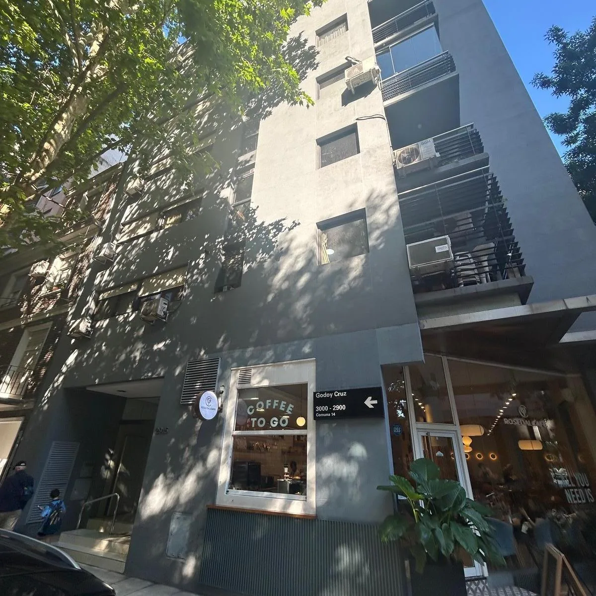 Apartamento de dois ambientes mobiliado em Palermo