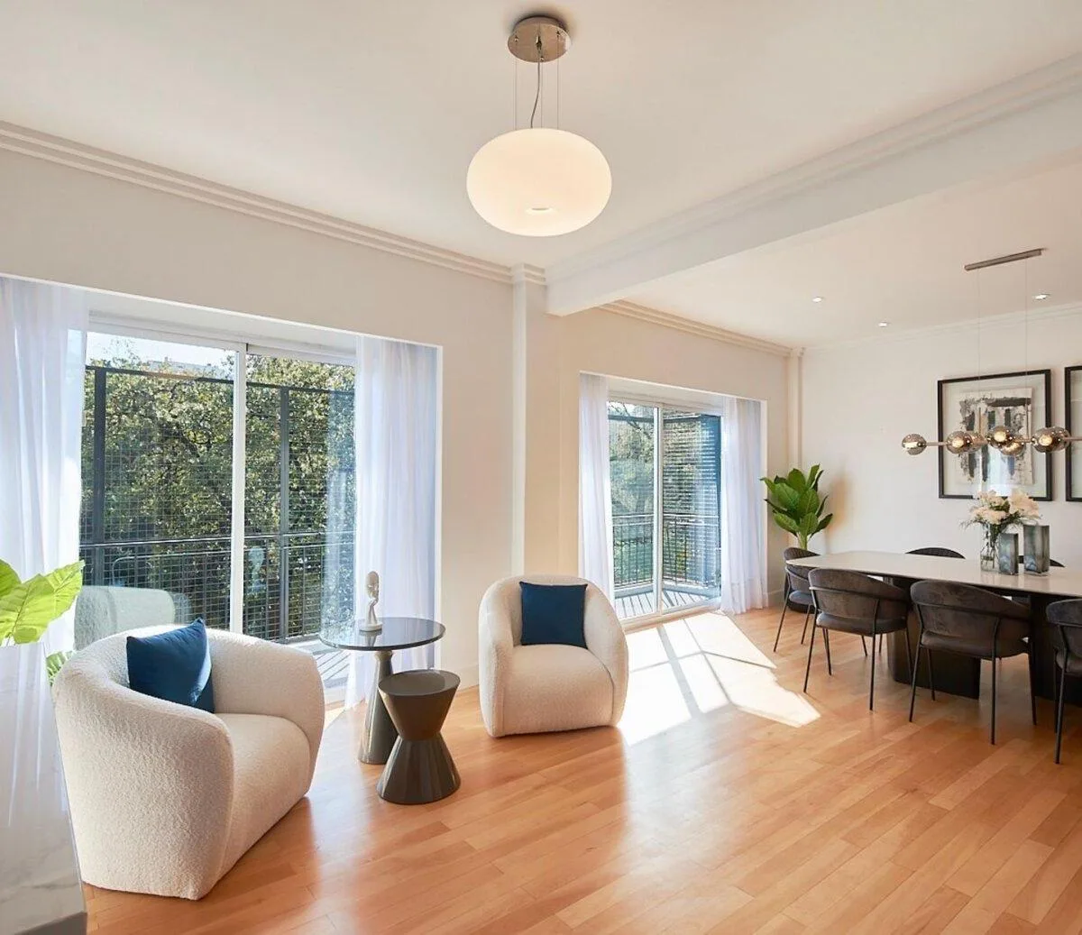 Furnished four-bedroom apartment in Palermo facing Jardín Botánico