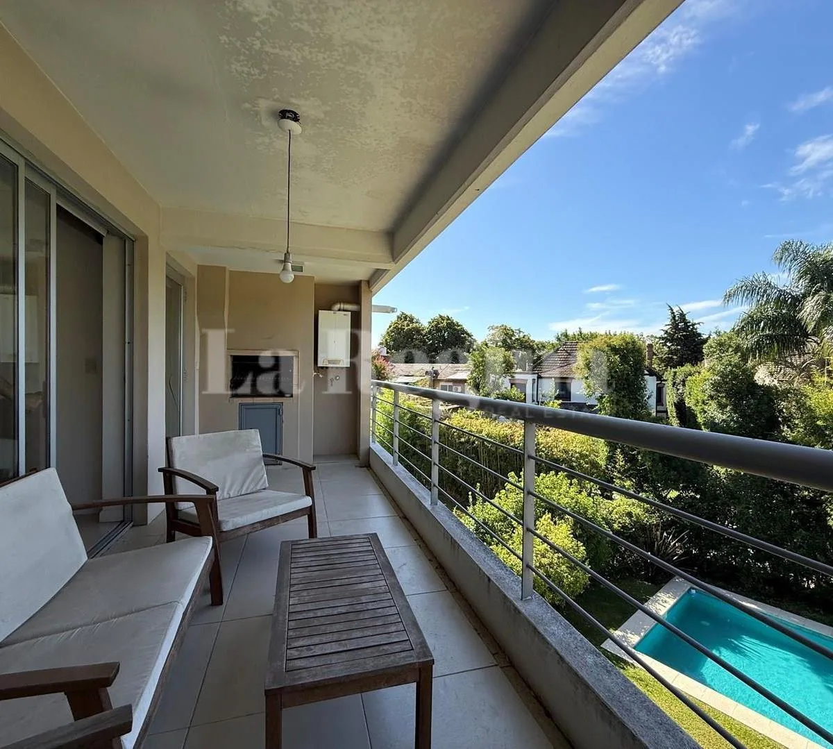 Furnished two-bedroom apartment with balcony in Victoria, San Fernando