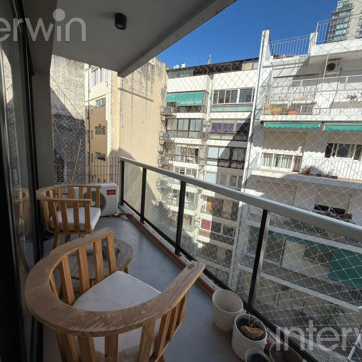 Furnished studio apartment with balcony in Belgrano
