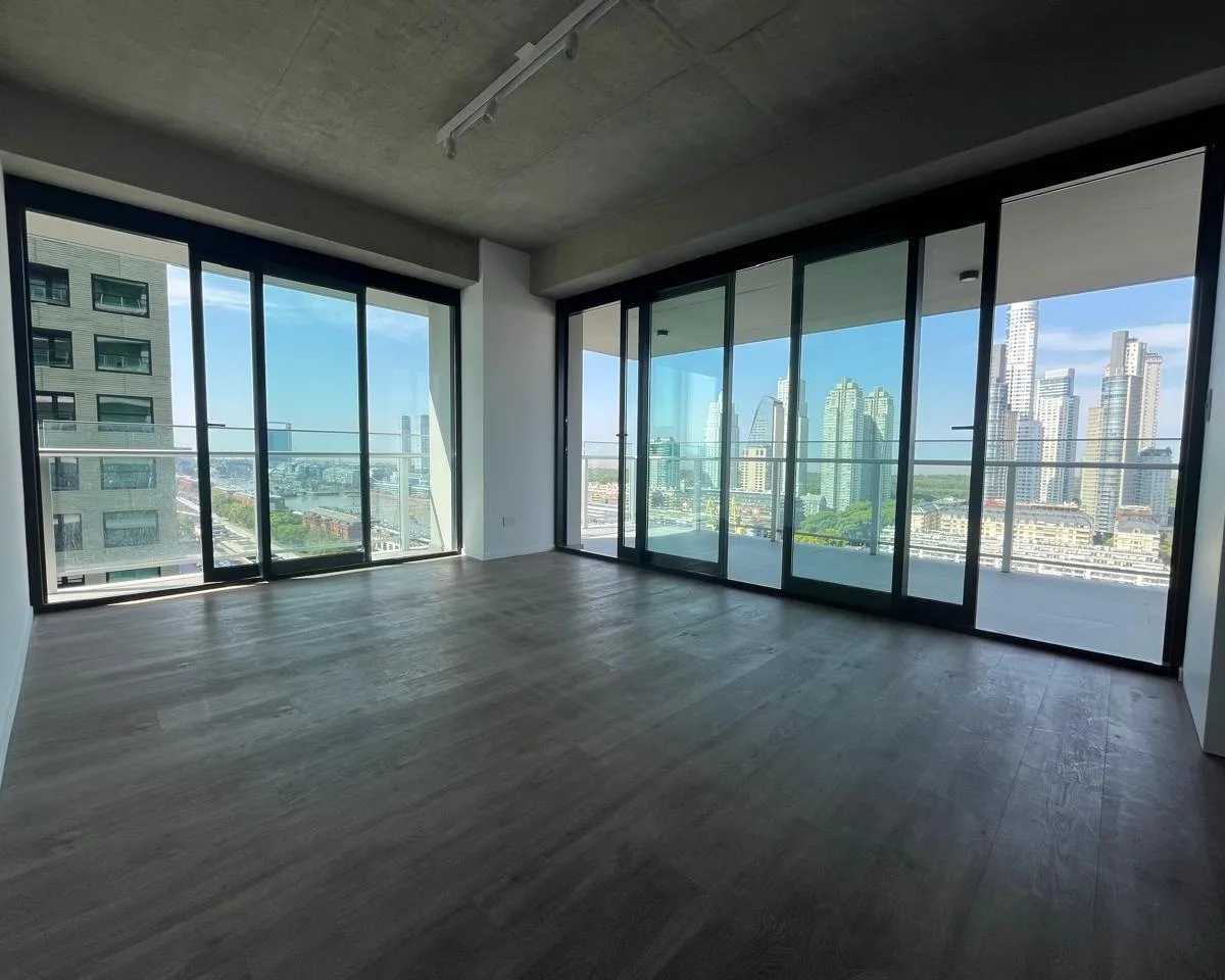 Apartamento de 3 ambientes com varanda, terraço e vaga dupla em Puerto Madero