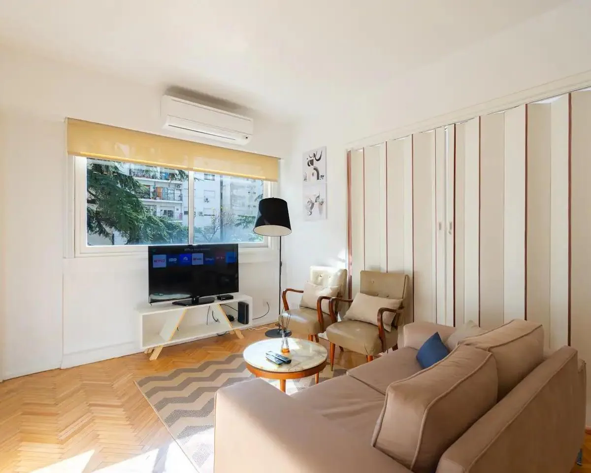 Furnished three-bedroom apartment in Palermo Chico