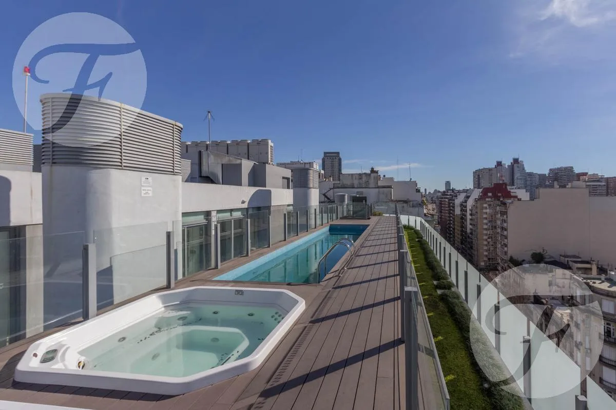 Квартира-студия в Recoleta с балконом и мебелью