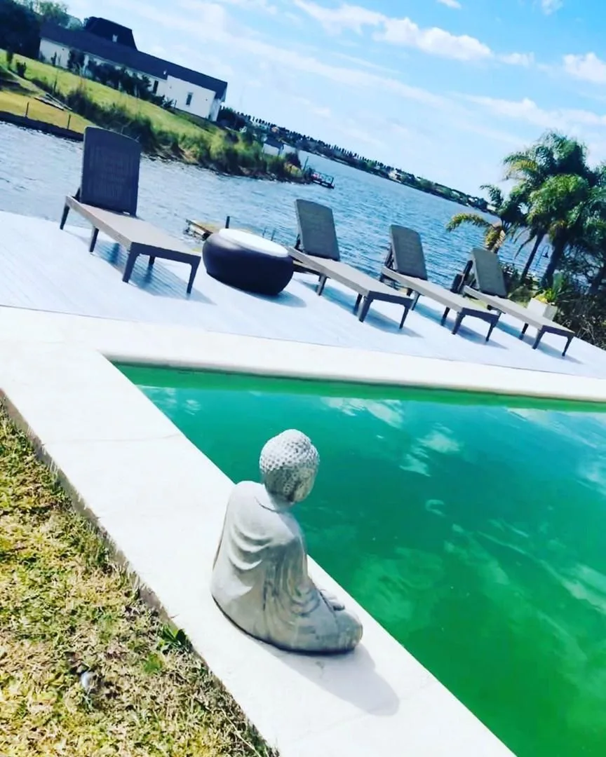 Minimalist five-bedroom house on the lagoon in Santa Clara, Tigre
