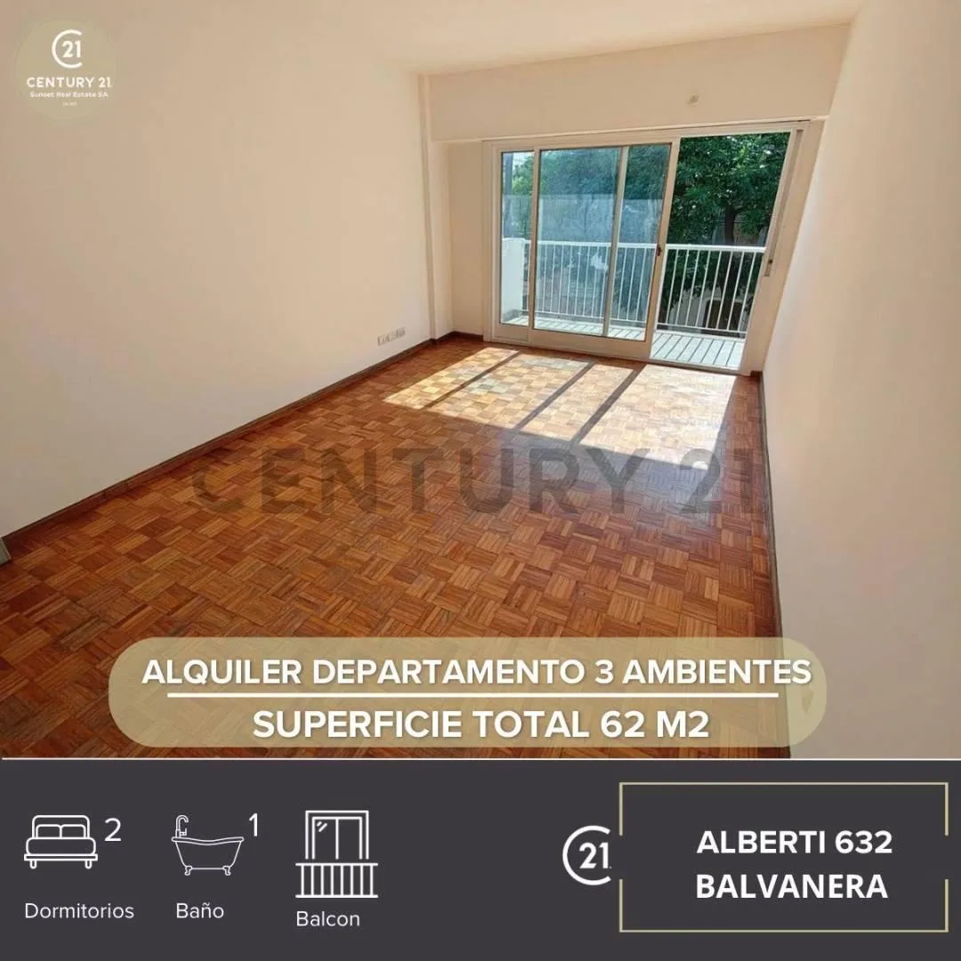 Departamento de 3 ambientes en Balvanera