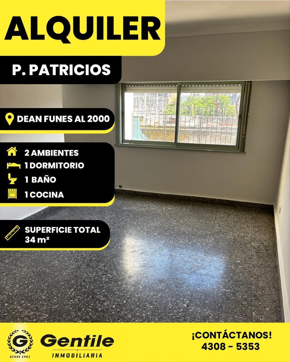 Departamento de 2 ambientes de 34 m² en Parque Patricios