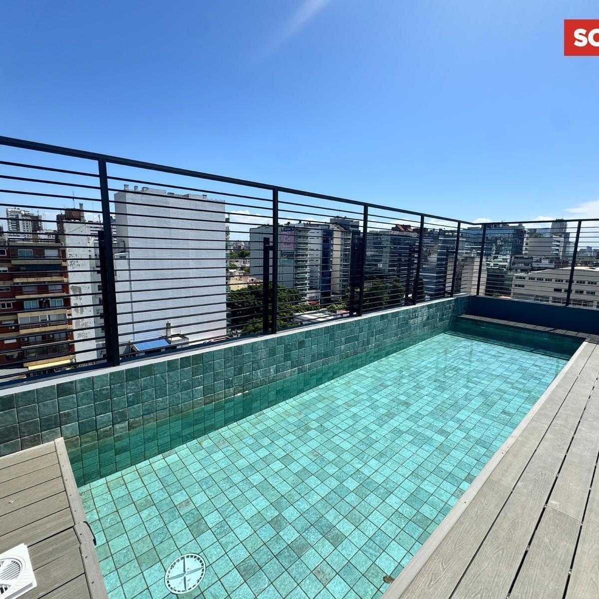 Departamento de 2 ambientes con balcón corrido en Belgrano