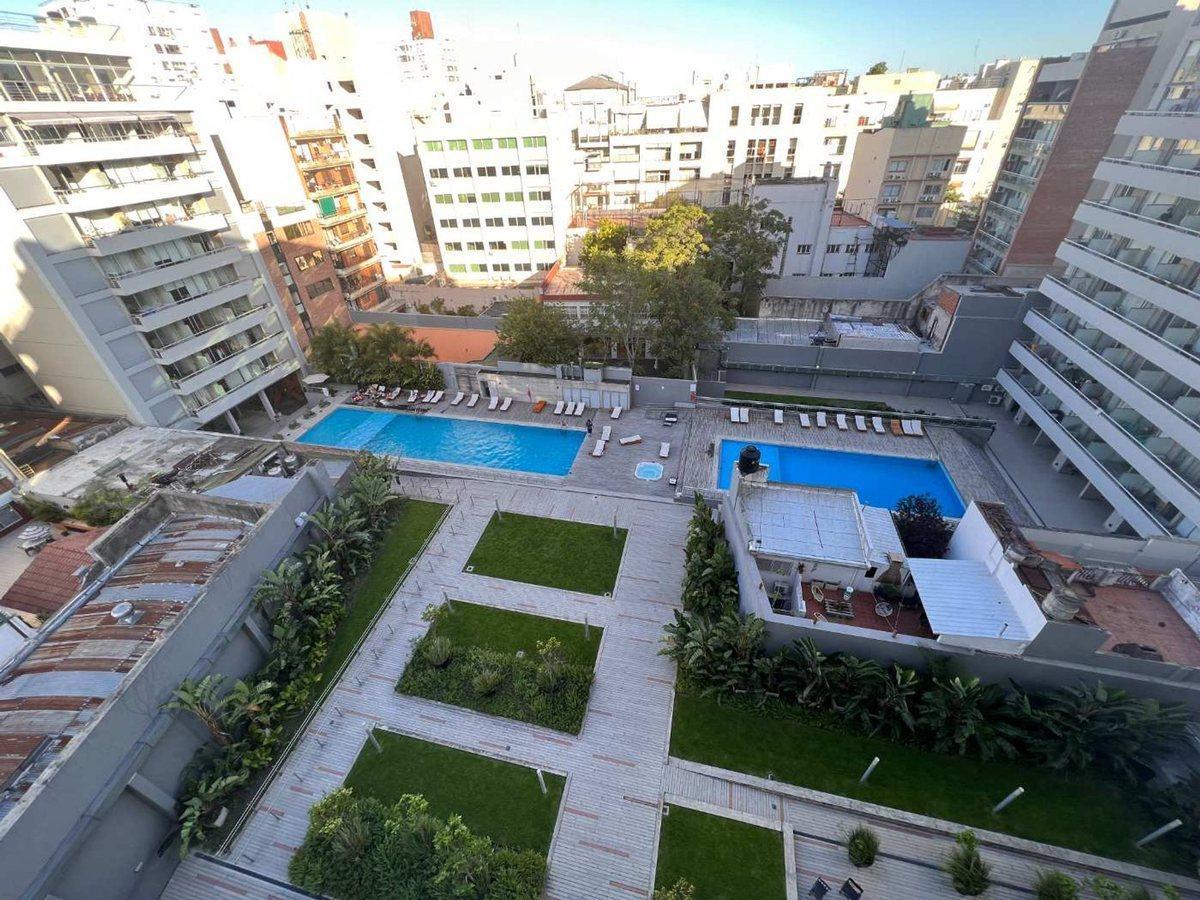 Apartamento de dois ambientes com vaga de garagem em Chacarita