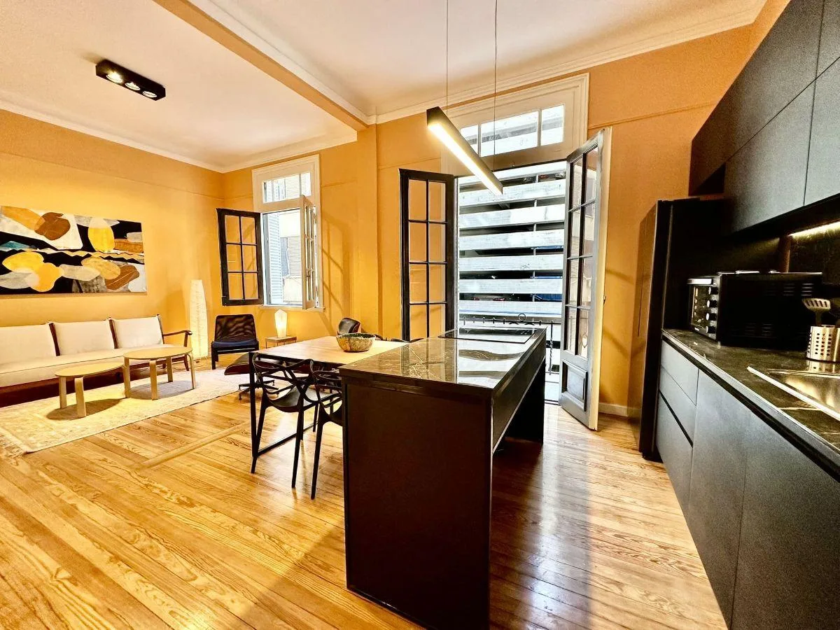 Marcelo T de Alvear 400 y San Martín | Depto Alquiler 3 Ambientes Amoblado Luminoso Cochera Opcional