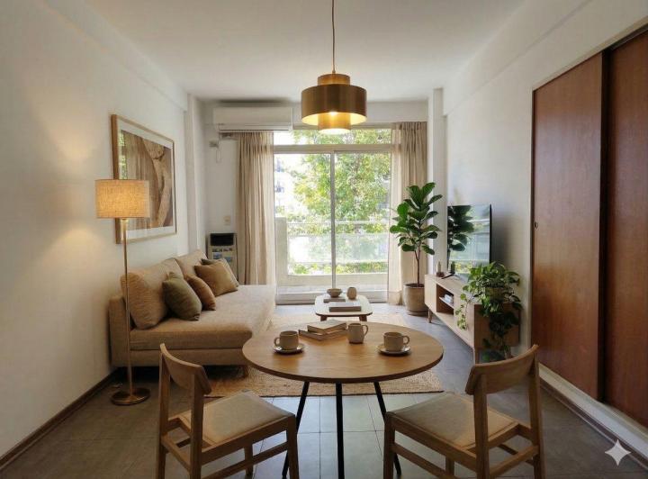 Kitnet com varanda em Caballito