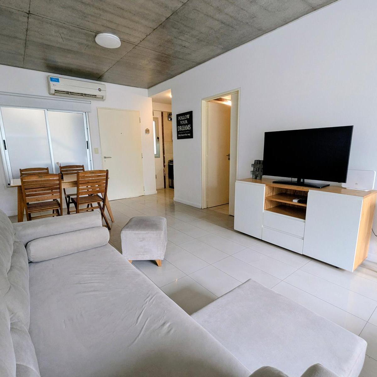 Furnished studio apartment with terrace balcony and grill in Belgrano