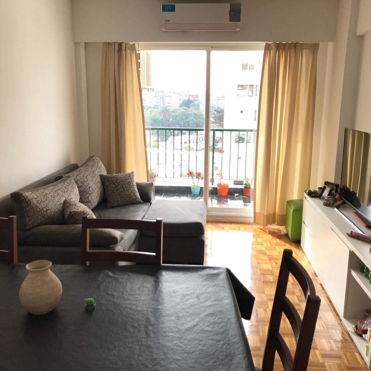 Apartamento mobiliado com 2 quartos e vaga coberta em Palermo