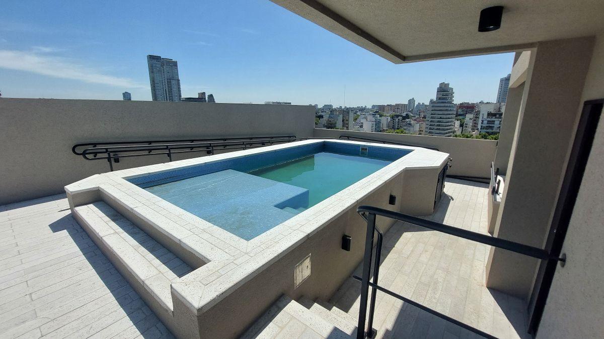 Apartamento de dois ambientes de fundos em Palermo