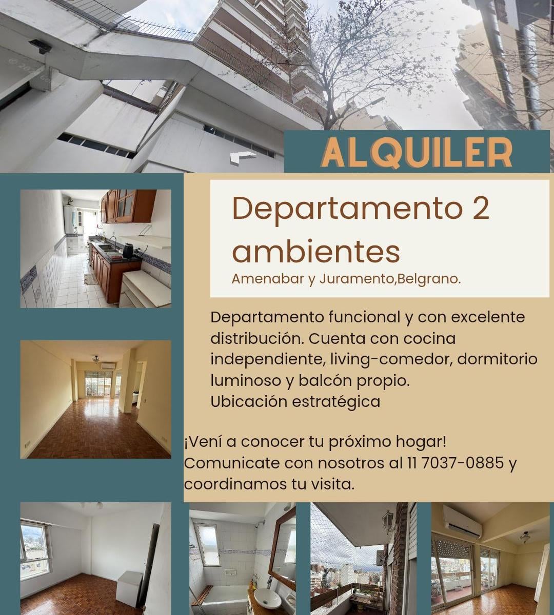 Departamento de 2 ambientes en Belgrano