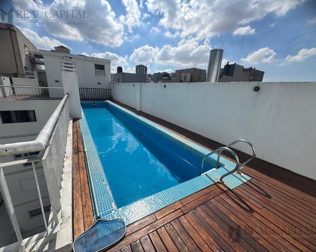 Apartamento de dois ambientes com varanda e área gourmet em Belgrano