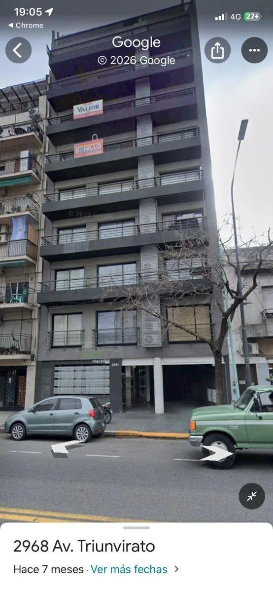 Monoambiente en Villa Ortúzar en Av. Triunvirato