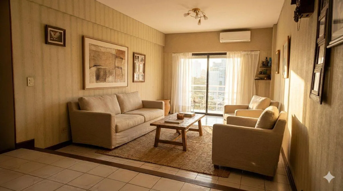 Apartamento semipiso de 3 ambientes com 2 quartos e vaga em Lanús Oeste