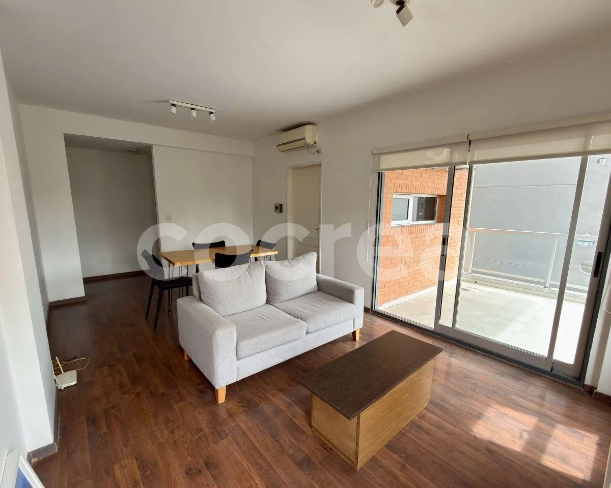 Furnished two-room apartment with large balcony and open view in Villa Urquiza