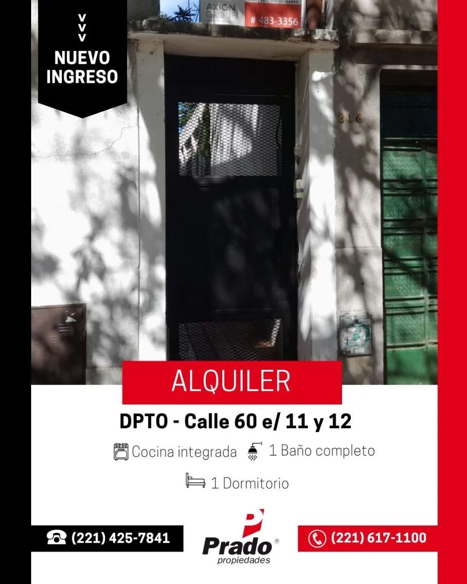 One-bedroom apartment in La Plata city centre