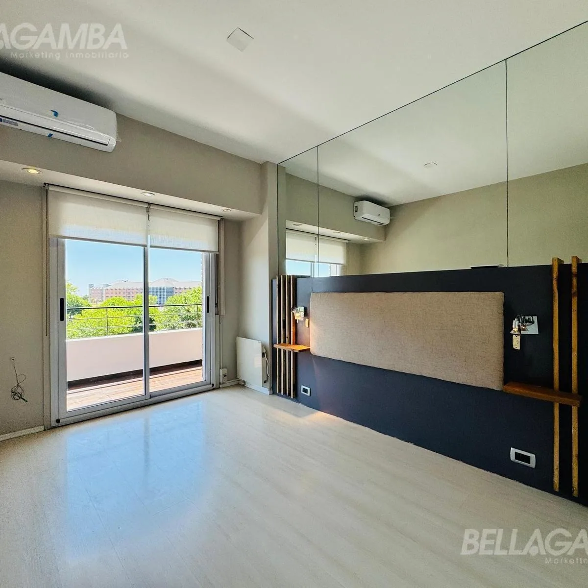 Apartamento de dois ambientes com 1 quarto e varanda em Vicente López