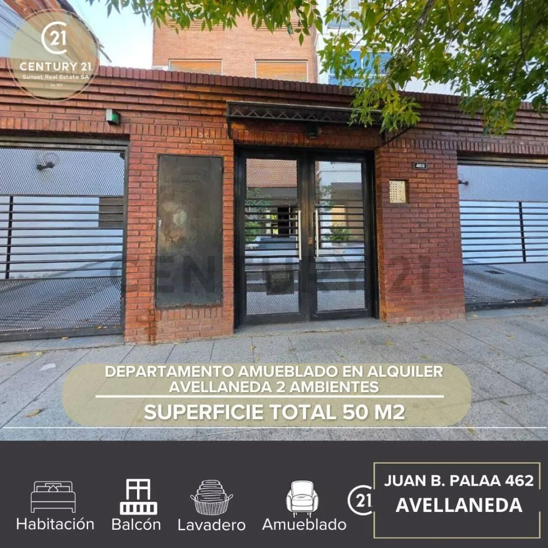 Departamento Amueblado en Alquiler Avellaneda 2 Ambientes
