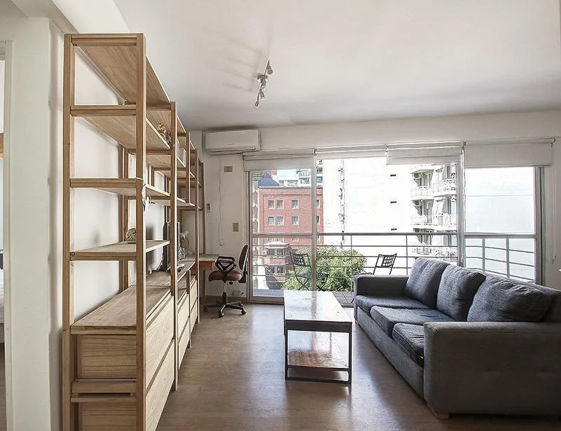 Apartamento de dois ambientes mobiliado em Palermo