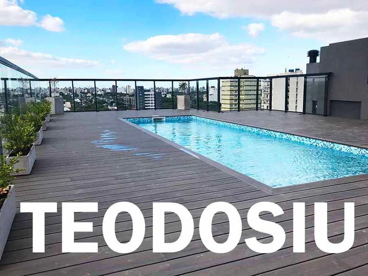 Квартира-студия с балконом и бассейном в Lanús